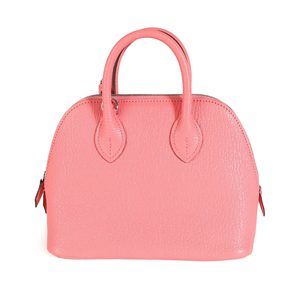 Hermès Rose D'ete Chévre Mini Bolide PHW